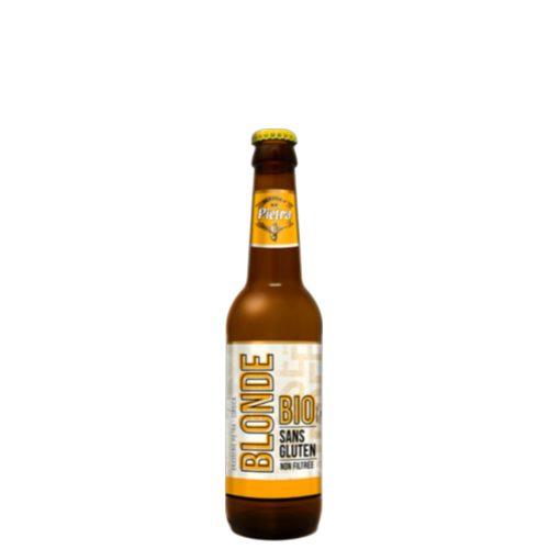 Brasserie Pietra - Pietra blonde Bio sans gluten 33cl - Bière blonde 5,5%