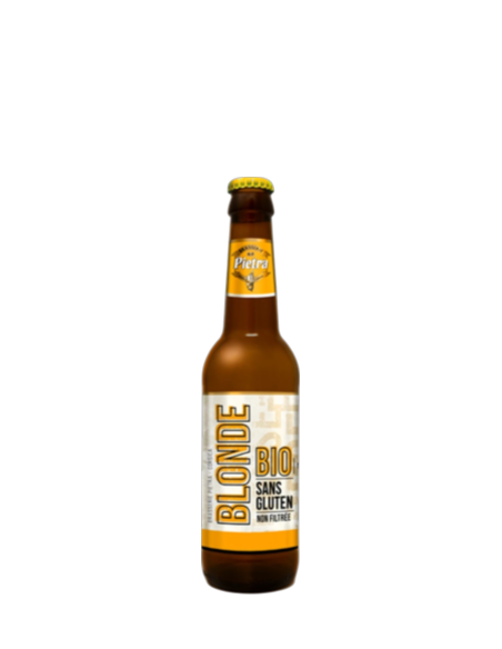 Brasserie Pietra - Pietra blonde Bio sans gluten 33cl - Bière blonde 5,5%