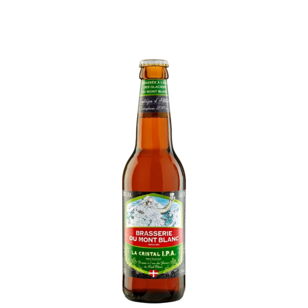 Brasserie du Mont-Blanc - La Cristal IPA 33cl - Bière blonde 4,7%