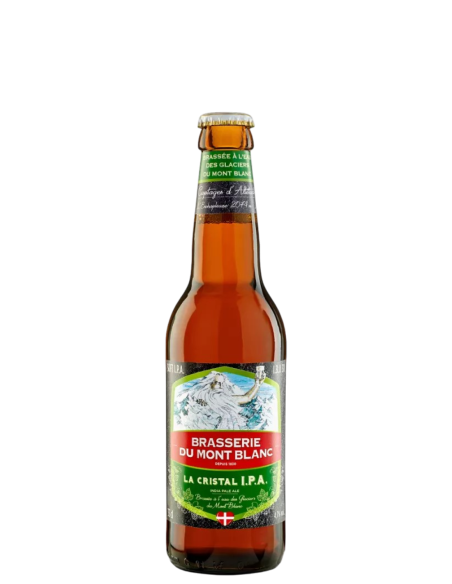 Brasserie du Mont-Blanc - La Cristal IPA 33cl - Bière blonde 4,7%