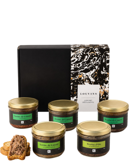 Coffret 5 Terrines Gourmandes 5x180g | Louvins
