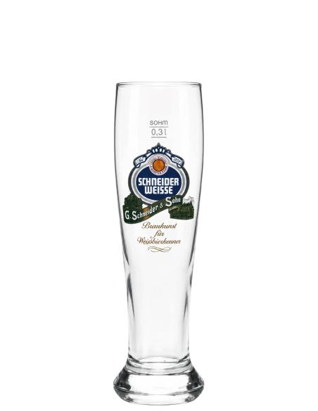 Schneider Weisse – Verre à Bière Blanche 30cl - Louvins
