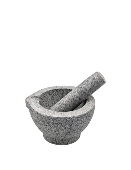 Mortier et Pilon en granit - 20cm - Louvins