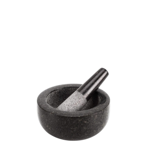 Mortier et Pilon en Granit Noir – 8 cm - Louvins