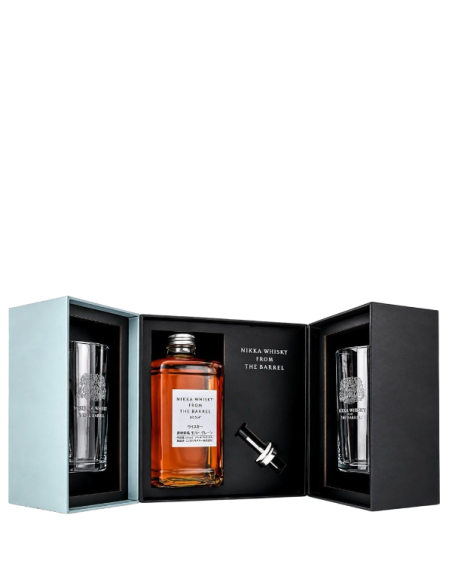 Nikka From the Barrel + 2 verres - Coffret Cube - Whisky Japonais 51,4%