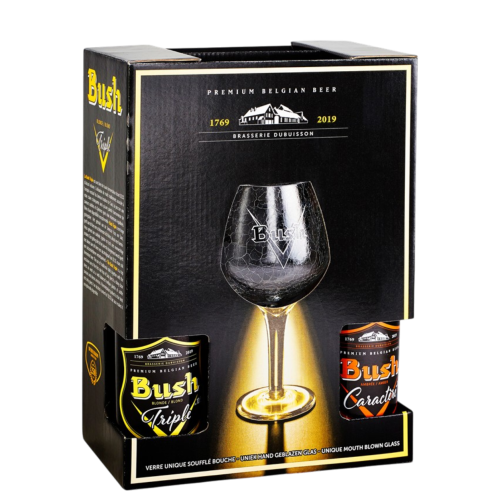 Brasserie Dubuisson - Bush - Coffret 4x33cl Triple/Caractère + 1 Verre - 10.5%