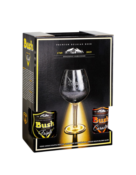 Brasserie Dubuisson - Bush - Coffret 4x33cl Triple/Caractère + 1 Verre - 10.5%