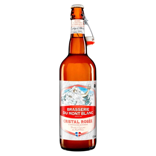 Brasserie du Mont-Blanc - Cristal Rosée 75cl - Flavored blonde beer 4.7%