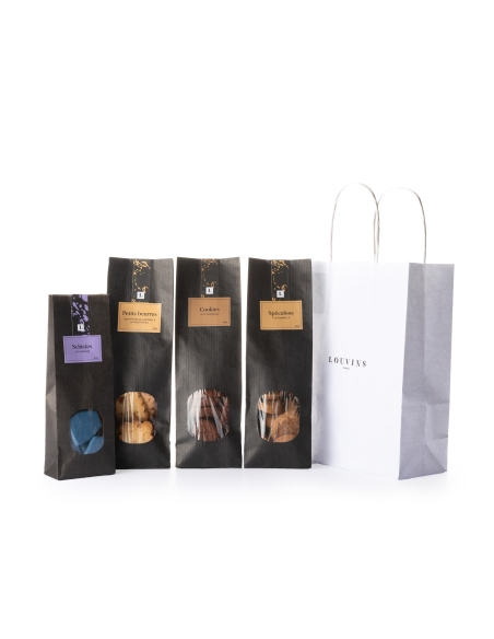 Assortment of biscuits and chocolates