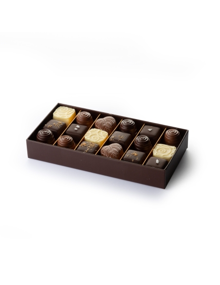 Coffret Elégance Ganache (18 chocolats)