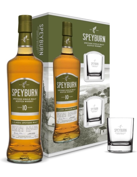 Speyburn Bradan Orach, Whisky 40%, coffret 2 verres