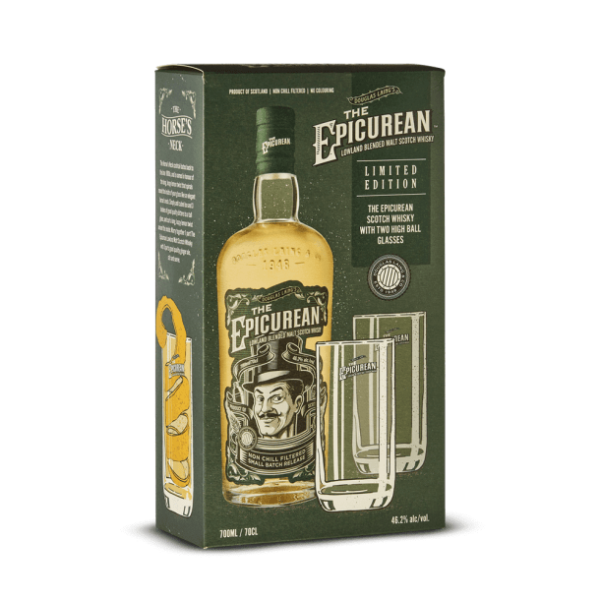 The Epicurean, Whisky 46,2%, coffret 2 verres