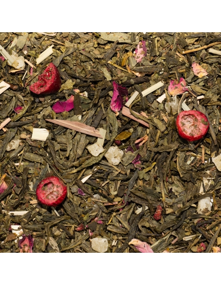 Flavoured green tea - Summer Raspberry Mojito