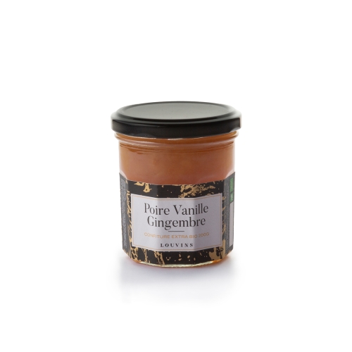 Confiture Extra Bio Poire Vanille Gingembre