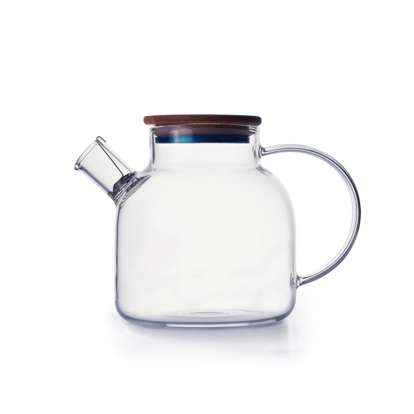 Glass Teapot with Bamboo Lid 1.2L